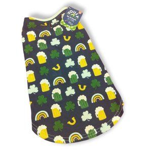 Youly Dog Large The Fortunate Beer and Clovers TShirt New